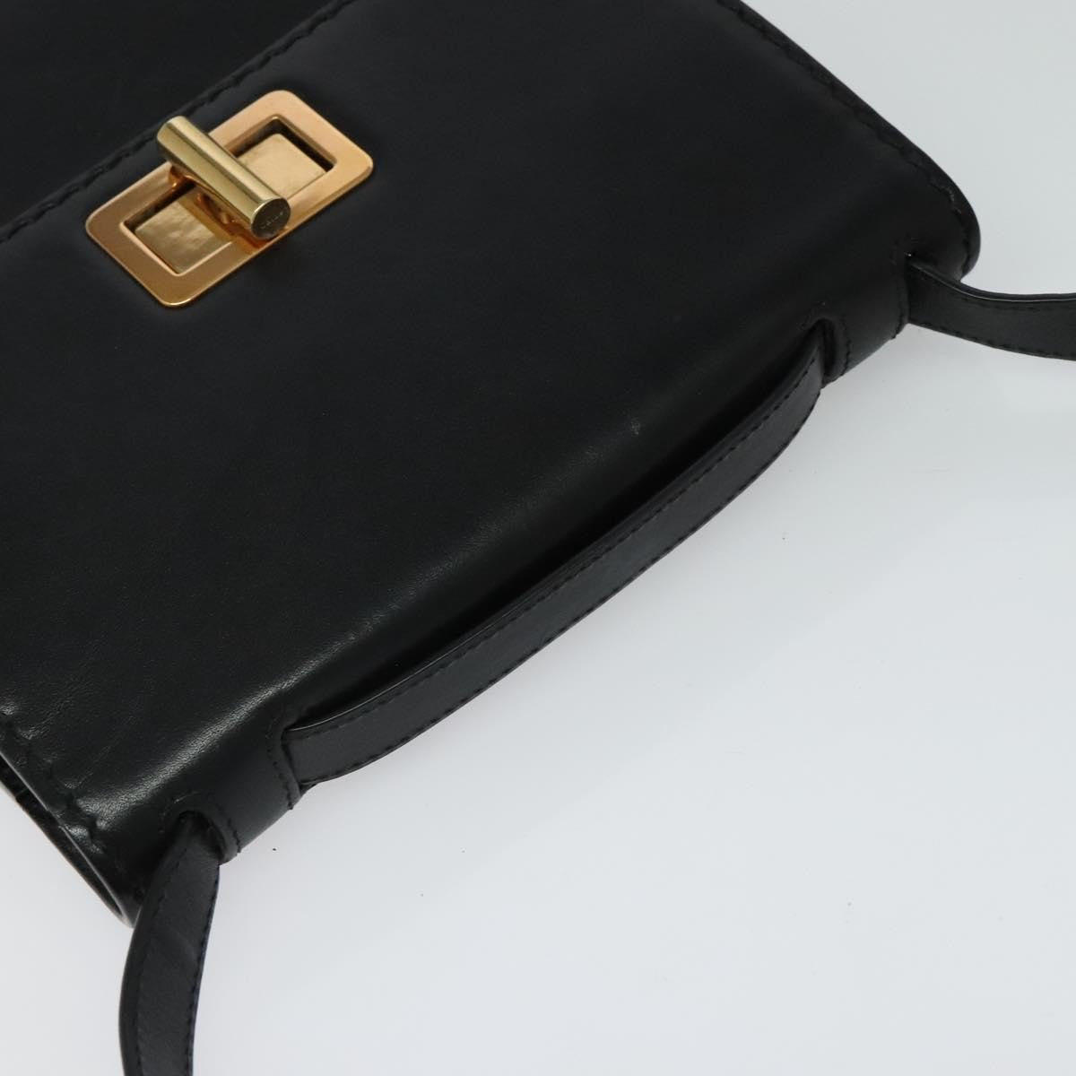Chloe Louise Shoulder Bag Leather, BLACK, LEATHER, Shoulder bag