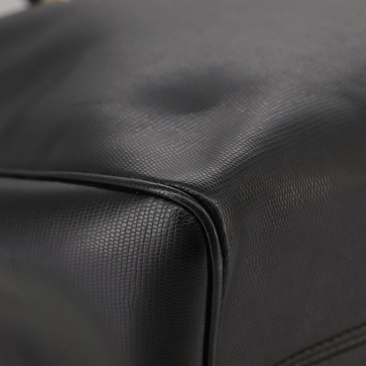 Celine Circle Logo Handbag Leather, BLACK, LEATHER, Handbag