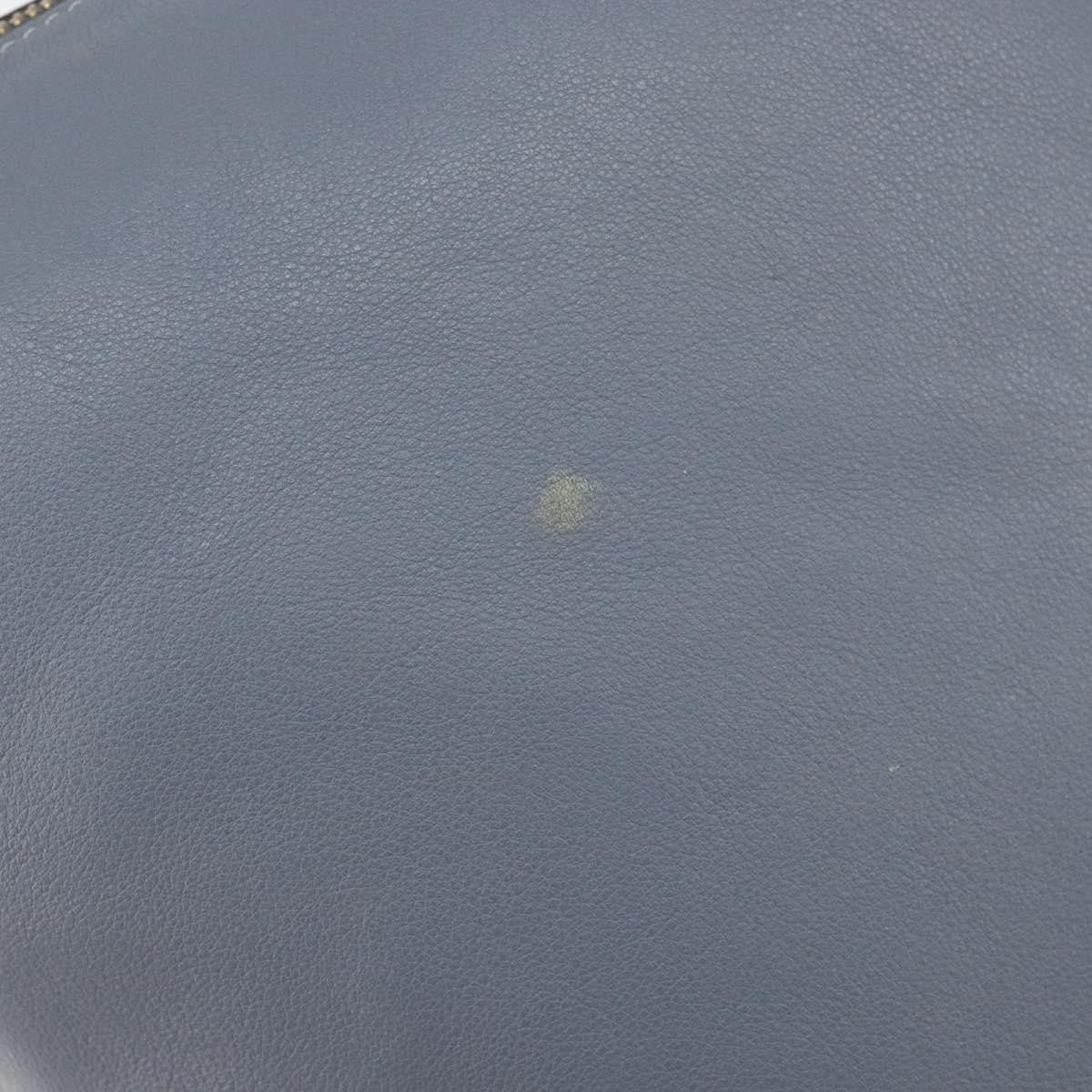 Loewe Anagram Shoulder Bag Leather, BLUE, LEATHER, Shoulder bag