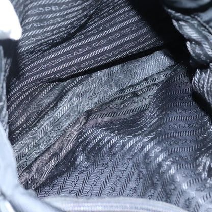 Prada Flat Messenger Bag Tessuto, BLACK, NYLON, Shoulder bag