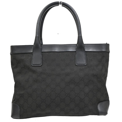 Gucci Vintage tote Canvas, BLACK, CANVAS, Tote bag