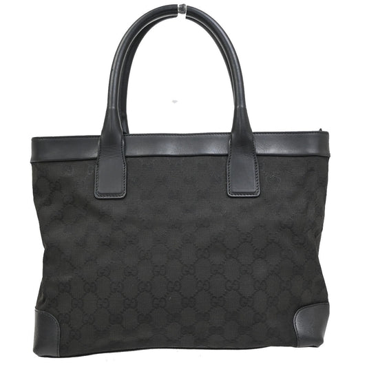 Gucci Vintage tote Canvas, BLACK, CANVAS, Tote bag
