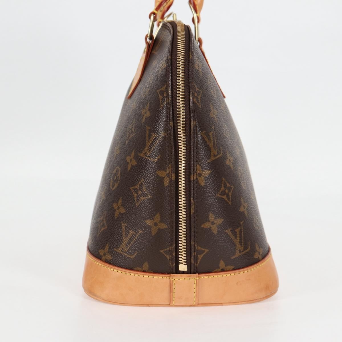 Louis Vuitton Alma Handbag Monogram Canvas, BROWN, CANVAS, Handbag