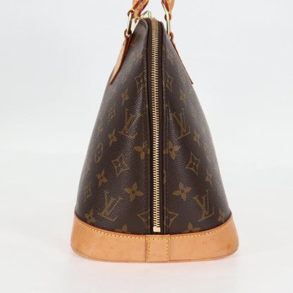 Louis Vuitton Alma Handbag Monogram Canvas, BROWN, CANVAS, Handbag