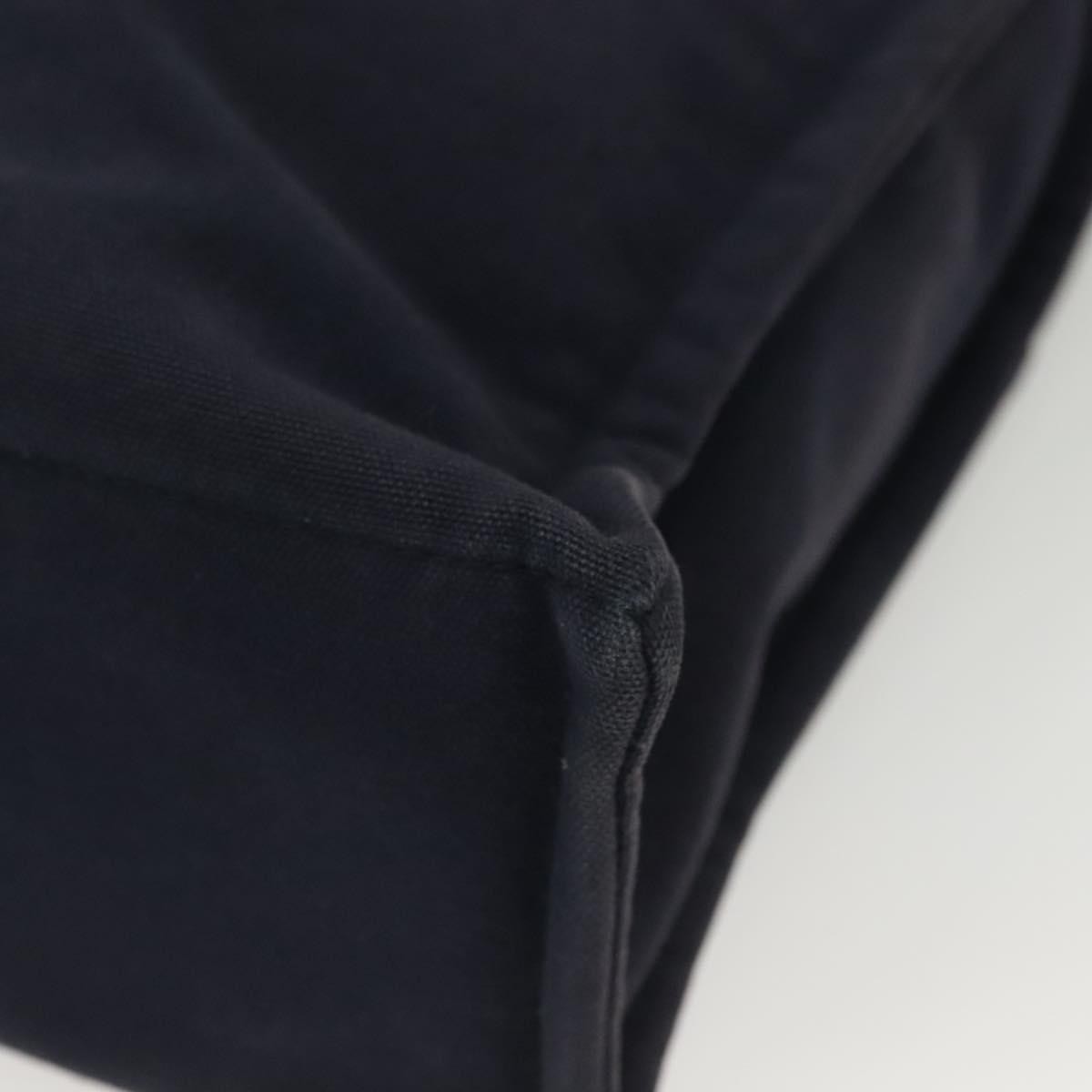 Hermes Fourre Tout Tote Toile, NAVY, CANVAS, Tote bag