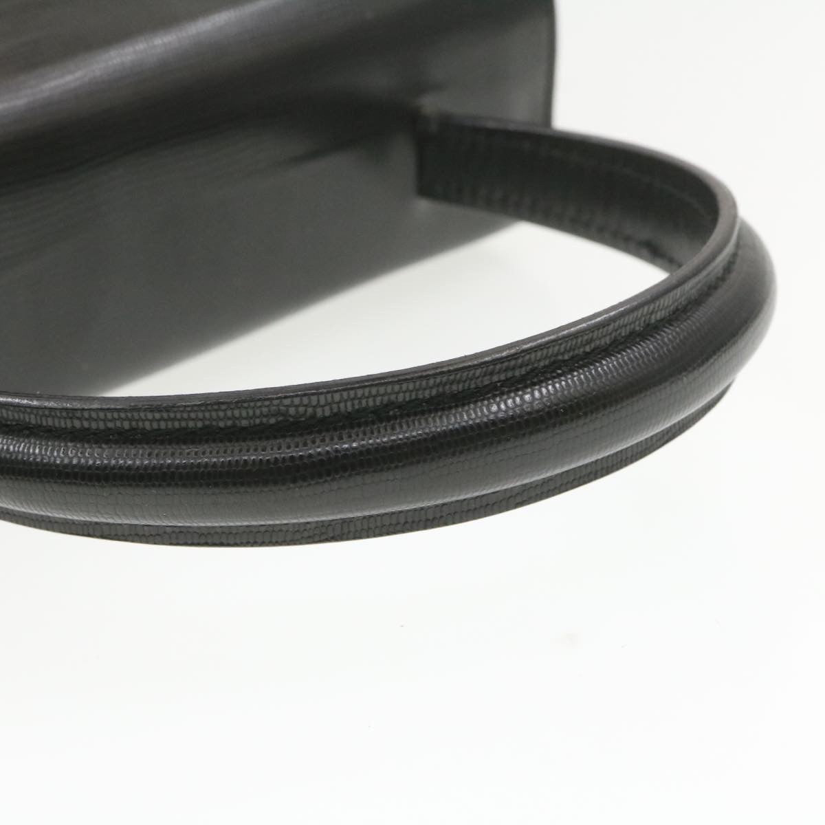 Celine Circle Logo Handbag Leather, BLACK, LEATHER, Handbag