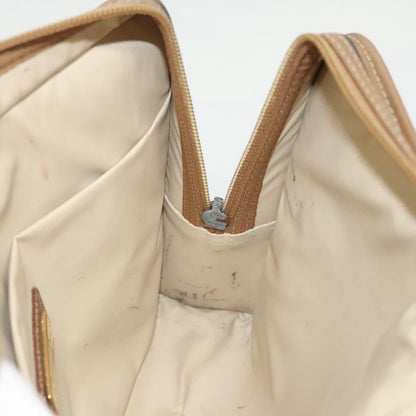 Christian Dior Vintage Honeycomb Zip Pouch Coated Canvas, BLACK, PVC,CANVAS, Clutche & pouche