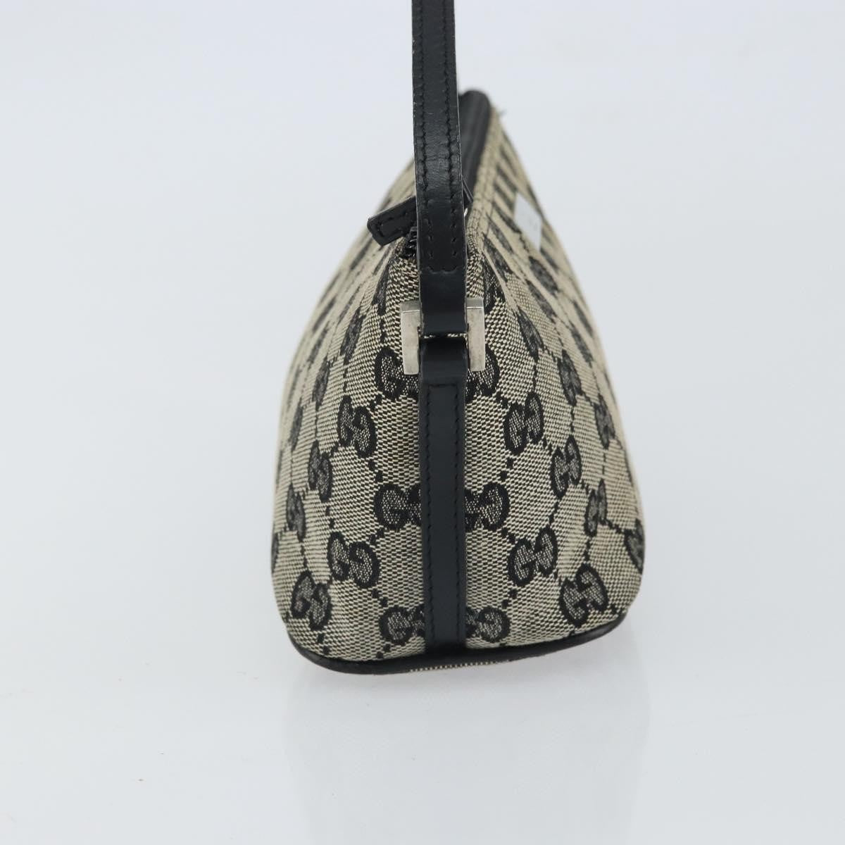 Gucci Vintage Boat Pochette GG Canvas, BLACK, CANVAS, Clutche & pouche