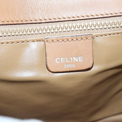 Celine Macadam Shoulder Bag PVC Leather, BEIGE, CANVAS, Shoulder bag