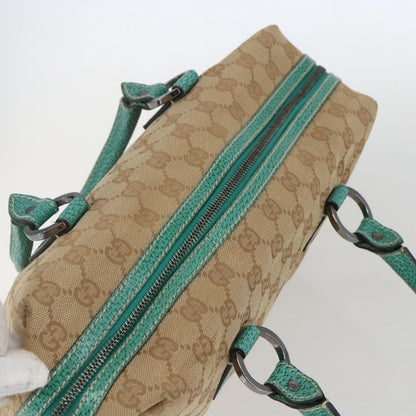 Gucci Vintage Zip Boston Bag GG Canvas, BEIGE, CANVAS, Handbag