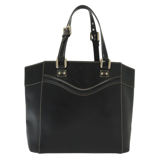 Gucci Tote Bag Leather, BLACK, LEATHER, Tote bag