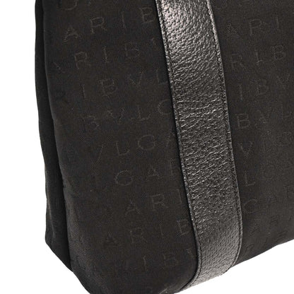 Bvlgari Logomania Tote bag Canvas, BLACK, CANVAS, Tote bag