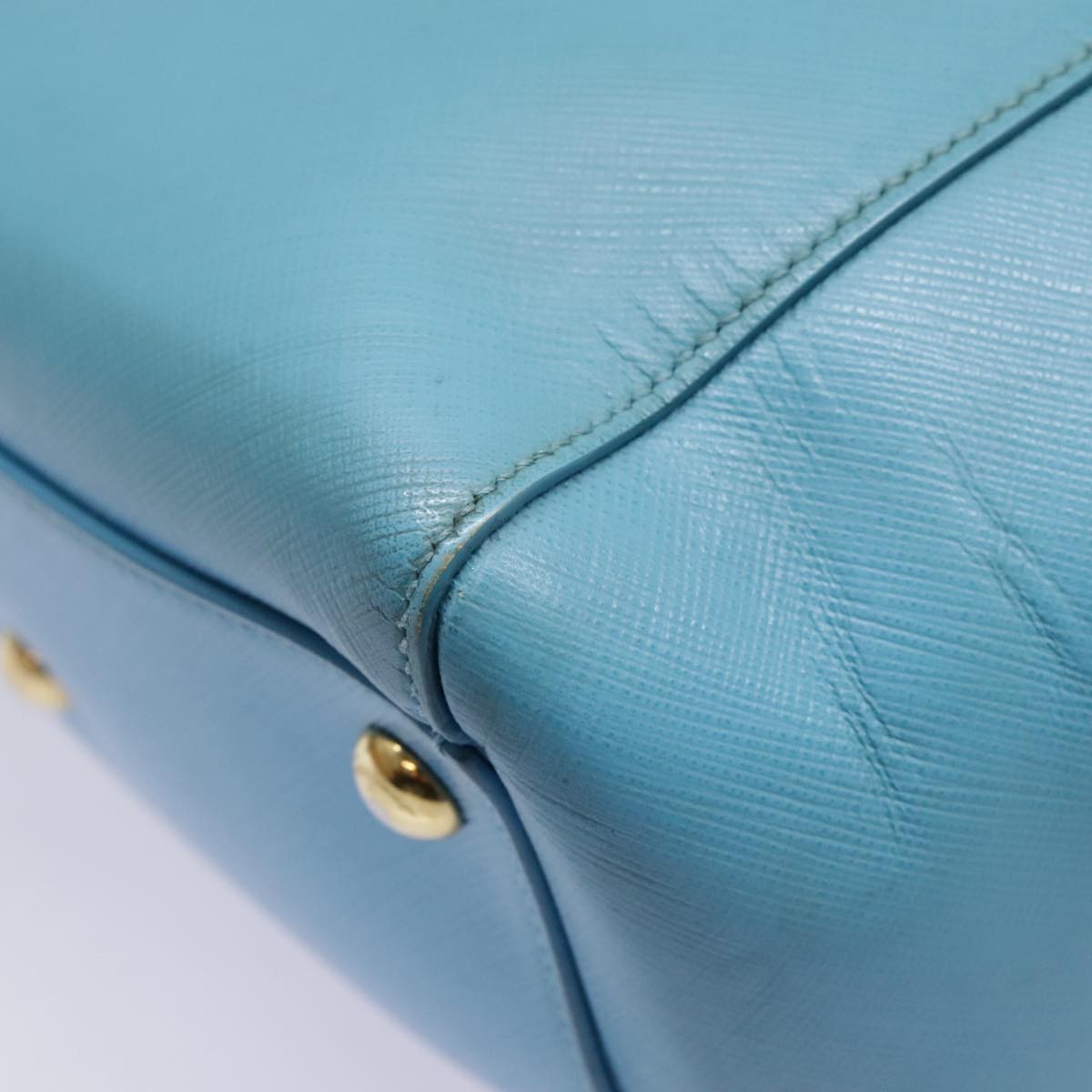 Salvatore Ferragamo Vara Bow Chain Tote Leather, BLUE, LEATHER, Tote bag