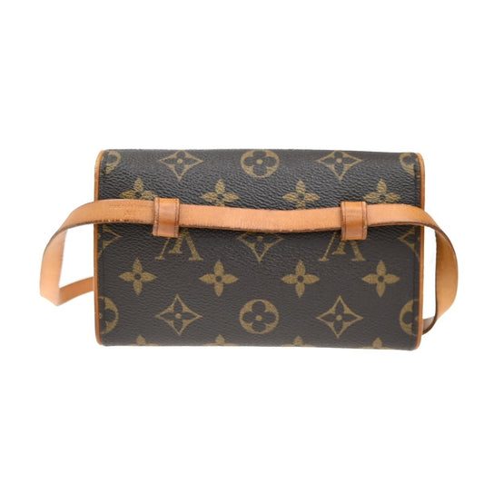 Louis Vuitton Florentine Waist Bag Monogram Canvas, BROWN, CANVAS, Clutche & pouche