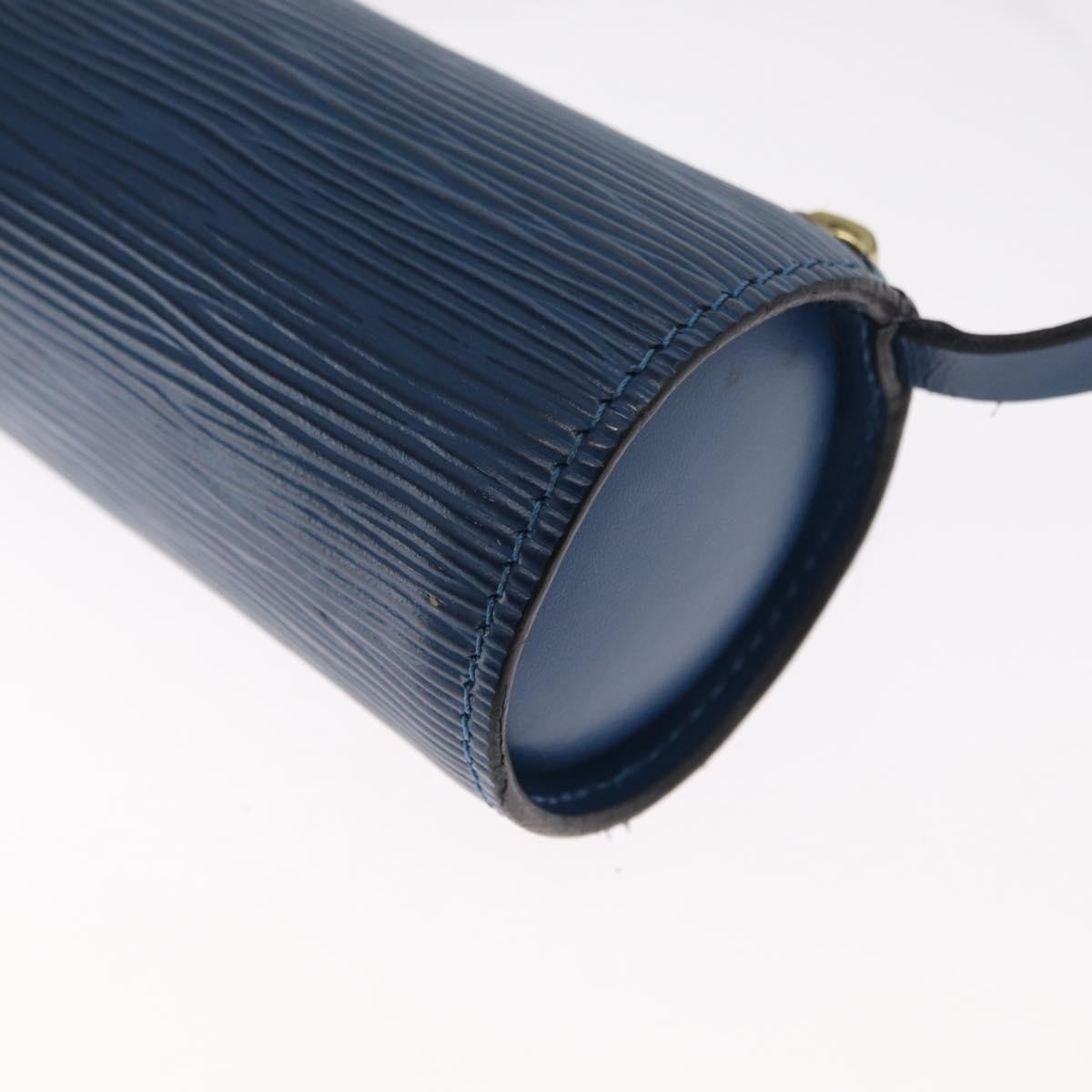 Louis Vuitton Soufflot Pochette Epi Leather, BLUE, LEATHER, Clutche & pouche