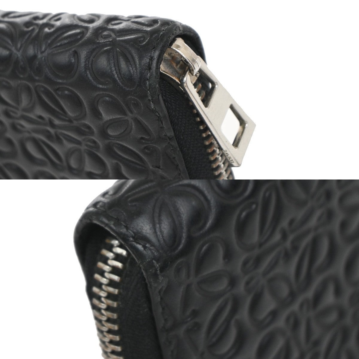 Loewe Anagram Wallet Leather, BLACK, LEATHER, Wallets