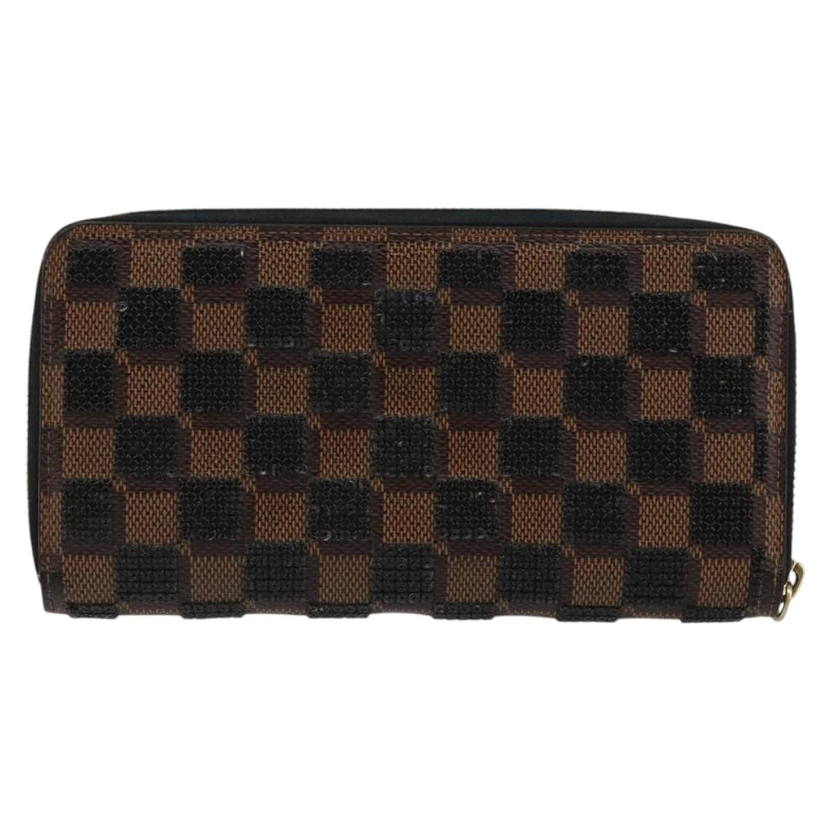Louis Vuitton Zippy Wallet NM Damier Piet, BLACK, CANVAS, Wallets
