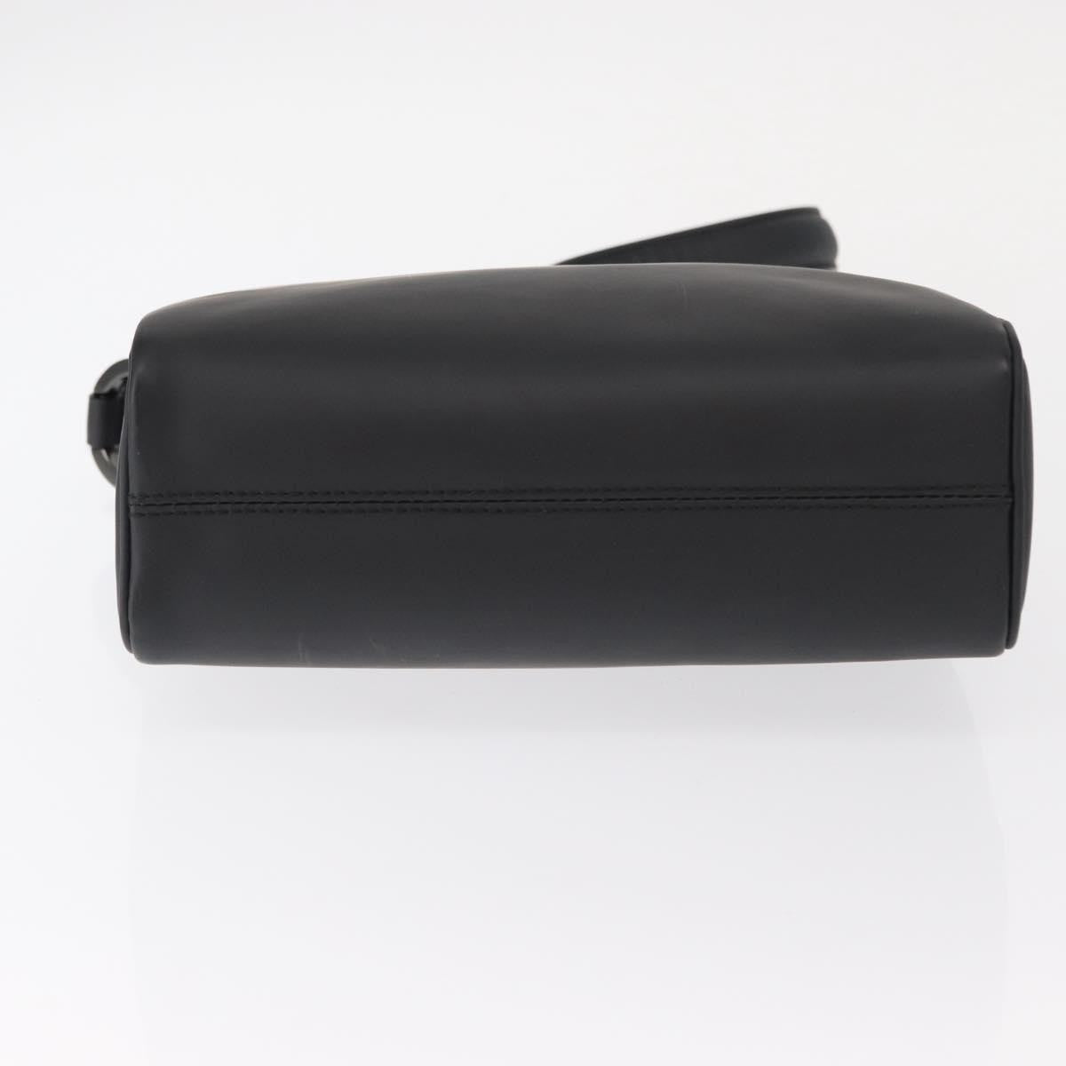 Salvatore Ferragamo Gancini Shoulder Bag Leather, BLACK, PATENT_LEATHER, Shoulder bag