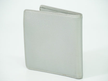 Chanel Coco bouton wallet Leather, SILVER, LEATHER, Wallets