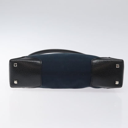 Salvatore Ferragamo Vintage Shoulder Bag Canvas, NAVY, CANVAS, Shoulder bag