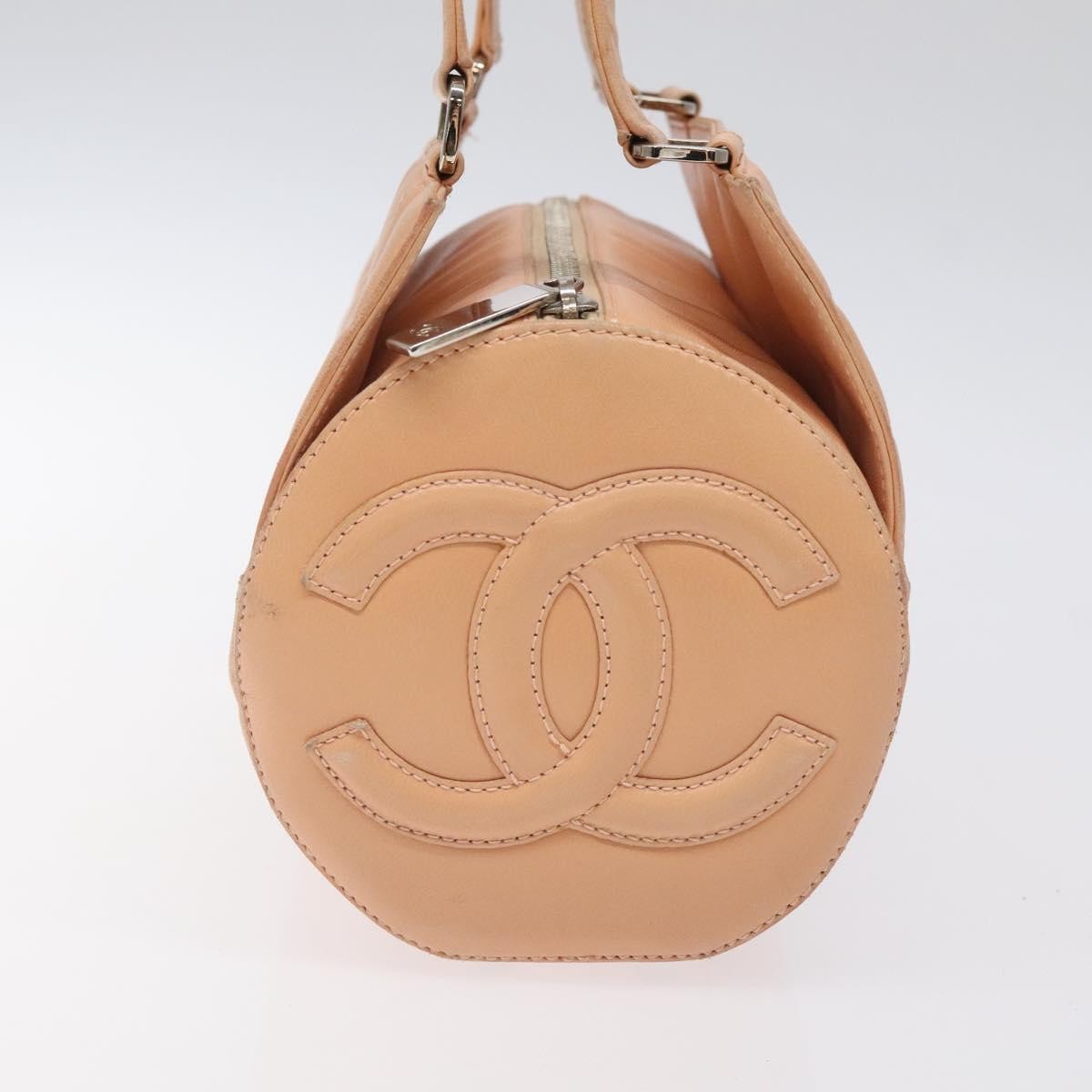 Chanel Chocolate Bar Barrel Bag Quilted Leather, BEIGE, LEATHER, Handbag
