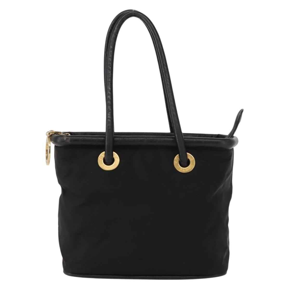 Celine Handbag Nylon, BLACK, NYLON, Handbag