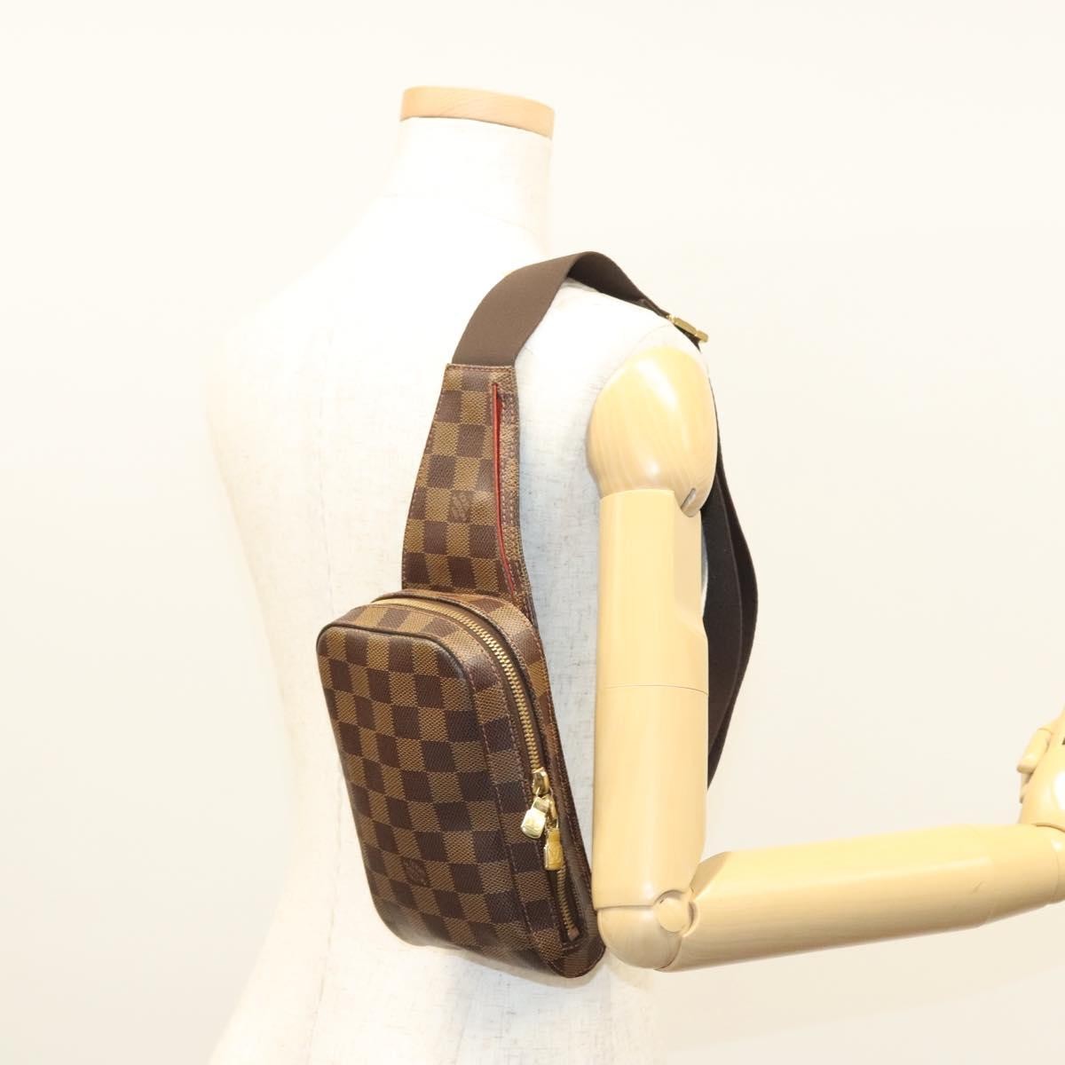 Louis Vuitton Geronimos Waist Bag Damier, BROWN, CANVAS, Shoulder bag
