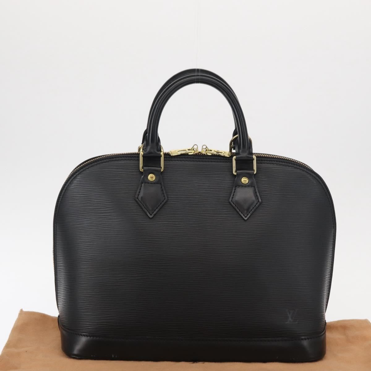 Louis Vuitton Alma Handbag Epi Leather, BLACK, LEATHER, Handbag