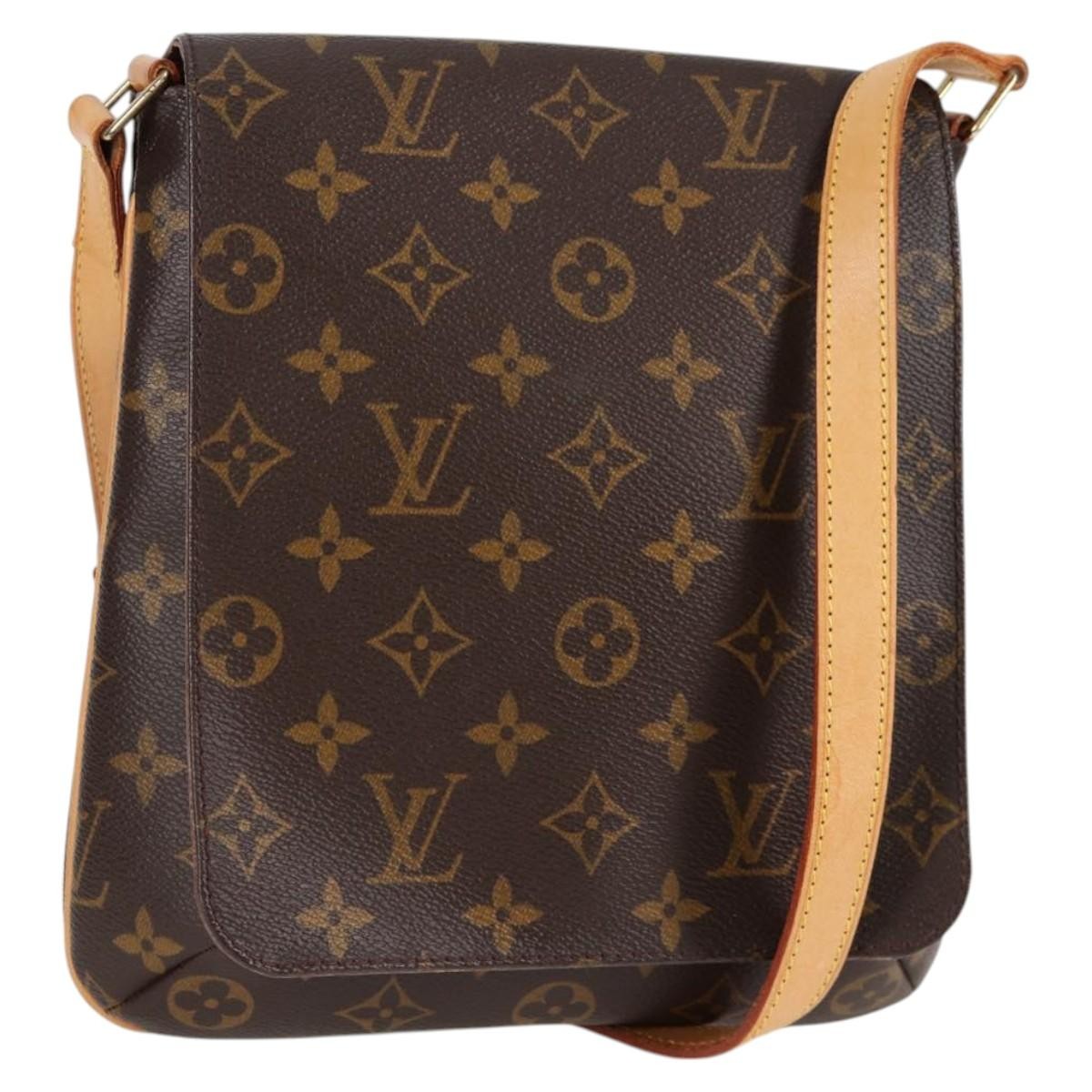 Louis Vuitton Musette Salsa Handbag Monogram Canvas, BROWN, CANVAS, Handbag
