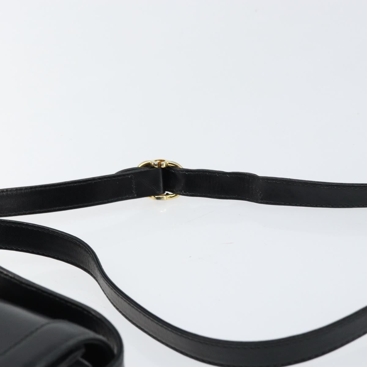 Gucci Vintage Shoulder Bag Leather, BLACK, LEATHER, Shoulder bag