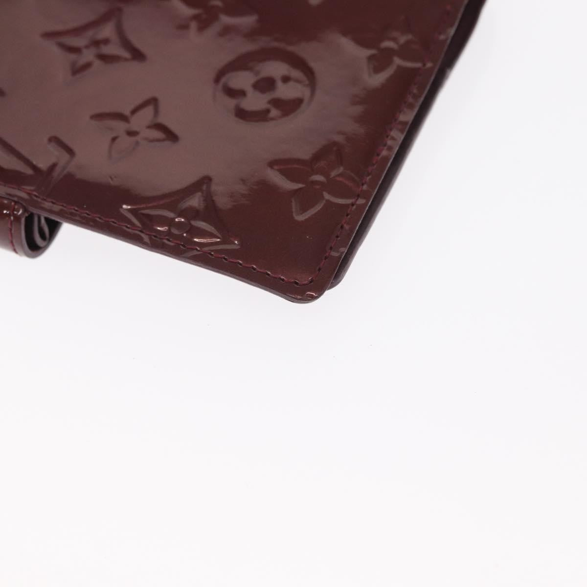 Louis Vuitton Mat Ring Agenda Cover Monogram Vernis, BURGUNDY, PATENT_LEATHER, Clutche & pouche