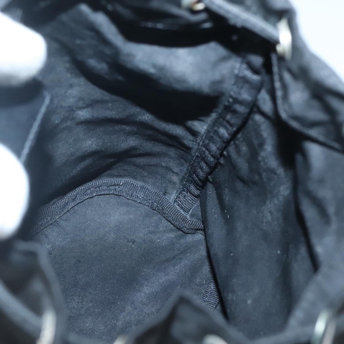 Prada Vela Drawstring Bucket Pouch Tessuto, BLACK, NYLON, Clutche & pouche