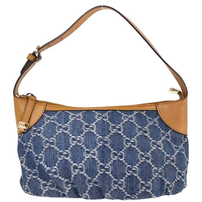 Gucci Vintage Handbag Denim, BLUE, DENIM_JEANS, Handbag
