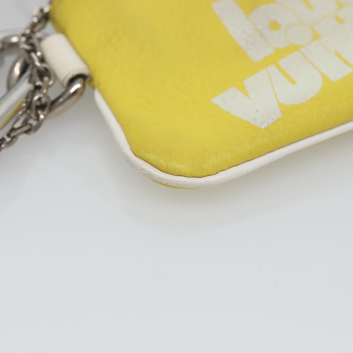 Louis Vuitton Pochette Clés Everyday LV leather, YELLOW, LEATHER, Wallets