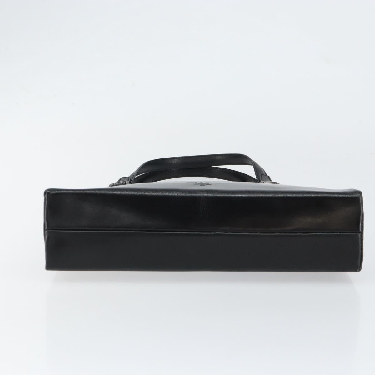 Prada Vintage Handbag Leather, BLACK, LEATHER, Handbag