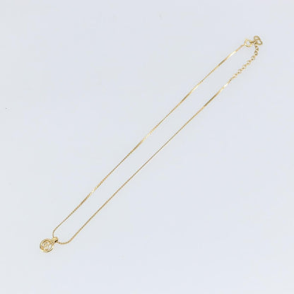 Christian Dior CD Pendant Necklace Metal, GOLD, METAL, Necklace