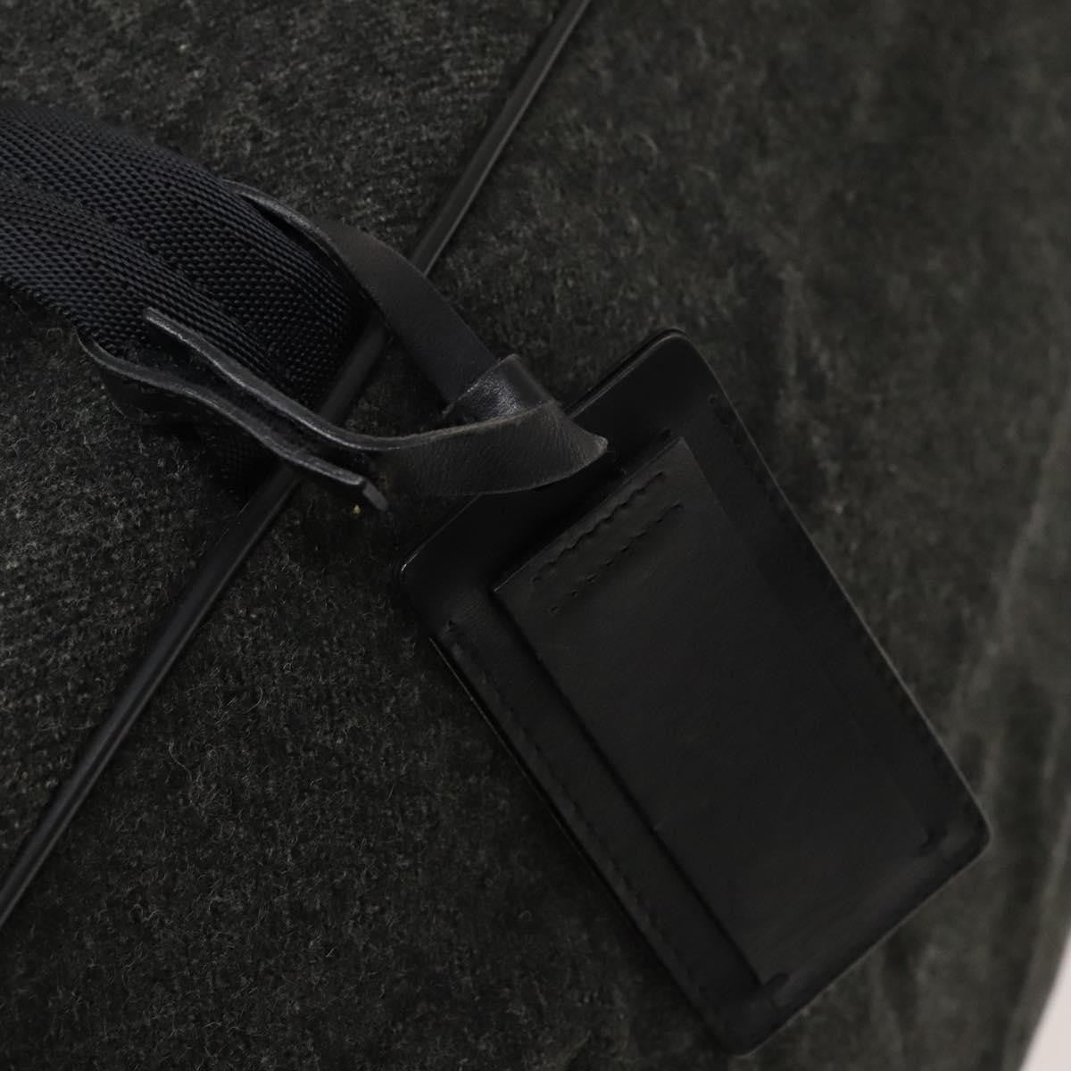 Prada Boston Bag Wool, GRAY, WOOL, Travel bag