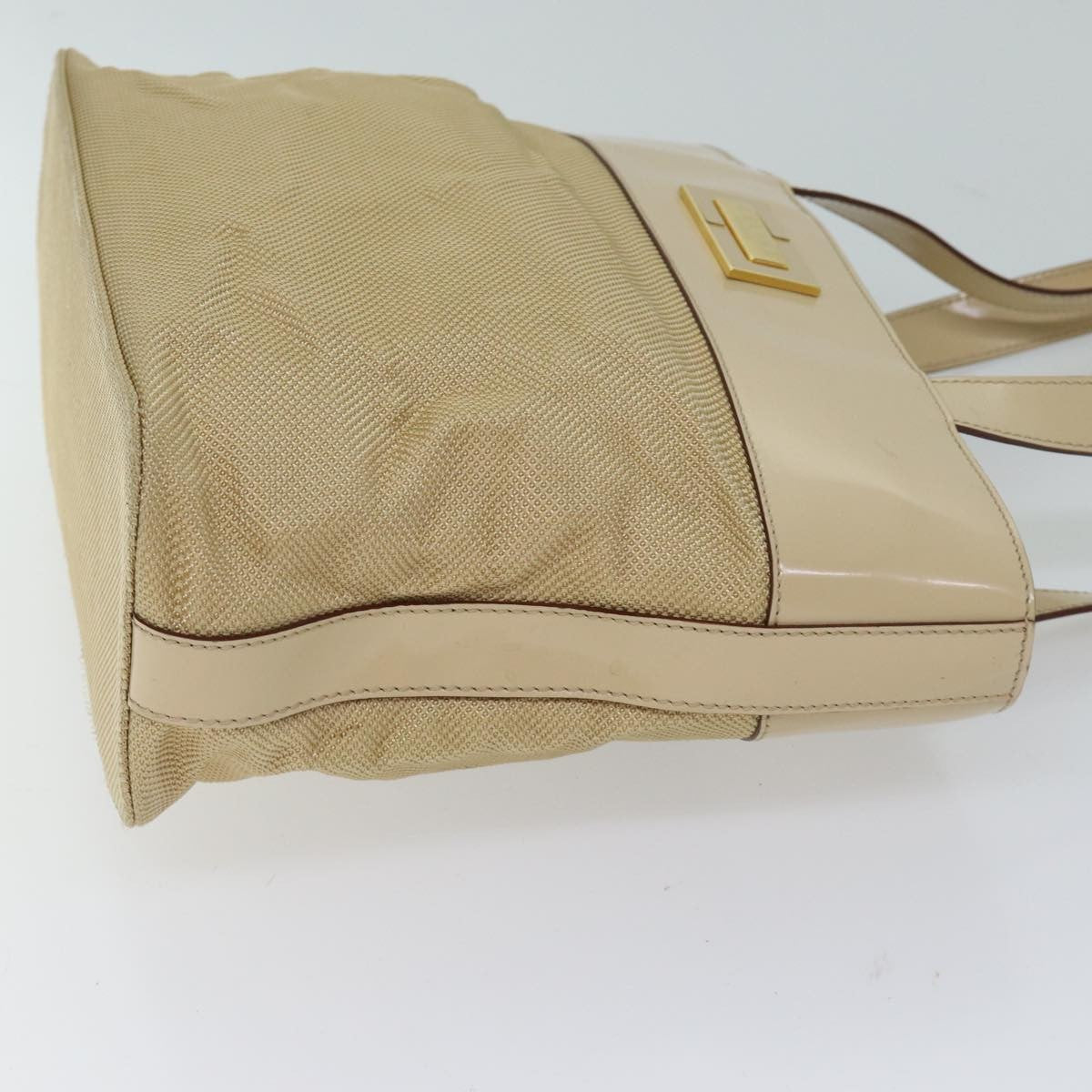 Celine Shoulder Bag Canvas, BEIGE, CANVAS, Shoulder bag
