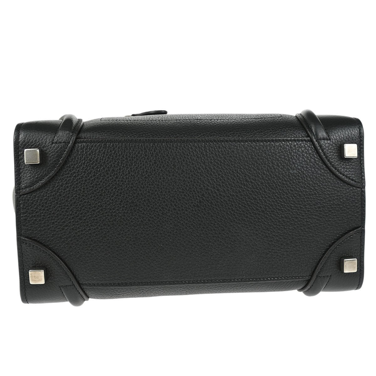 Celine Luggage Bag Smooth Leather, BLACK, LEATHER, Tote bag