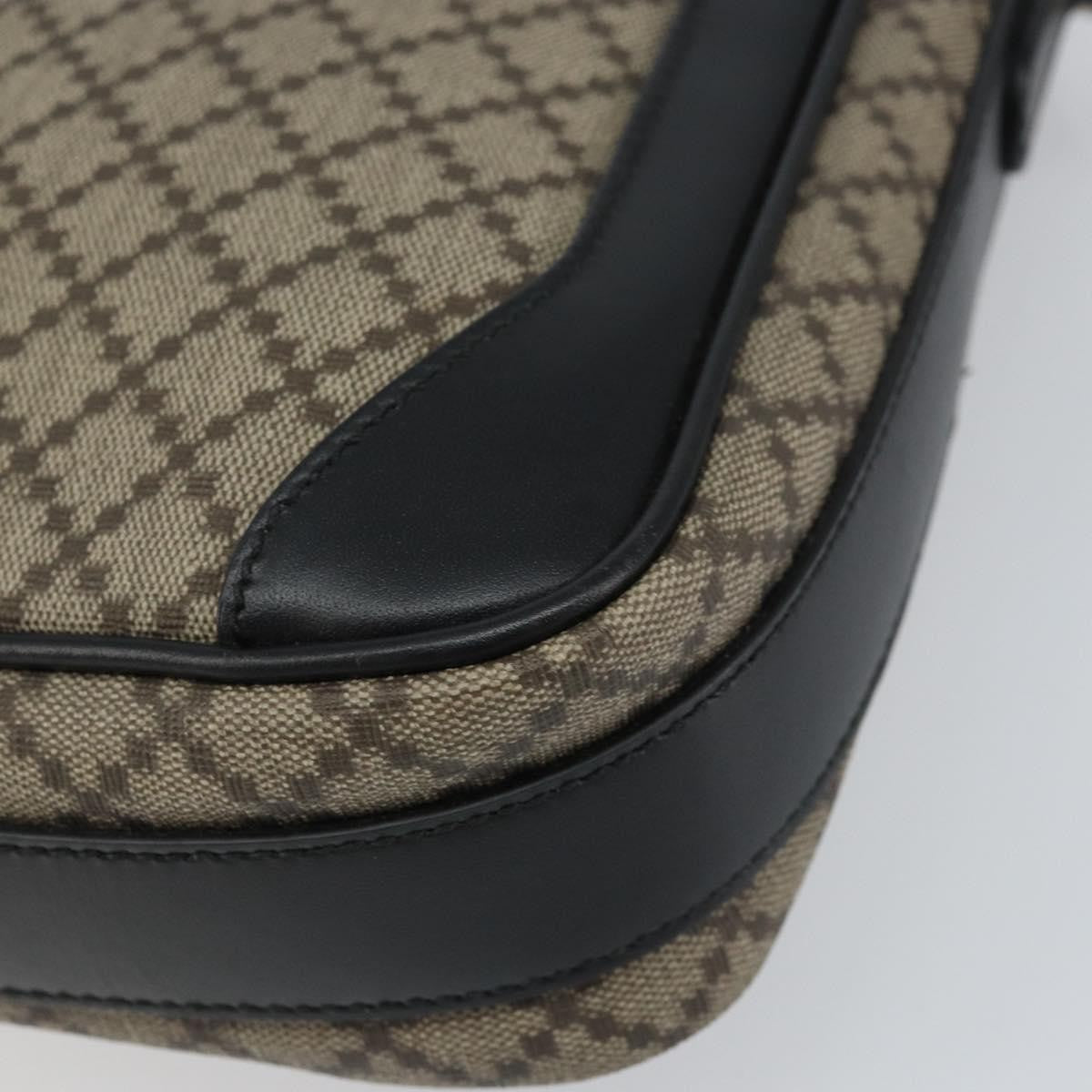 Gucci Snap Messenger Bag Diamante Coated Canvas, BEIGE, PVC, Shoulder bag