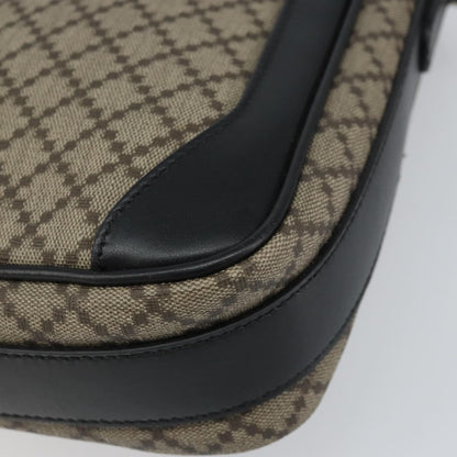 Gucci Snap Messenger Bag Diamante Coated Canvas, BEIGE, PVC, Shoulder bag