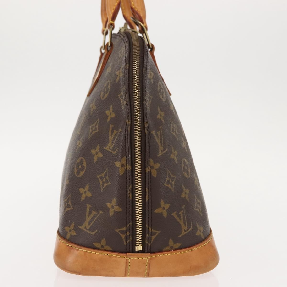 Louis Vuitton Alma Handbag Monogram Canvas, BROWN, CANVAS, Handbag