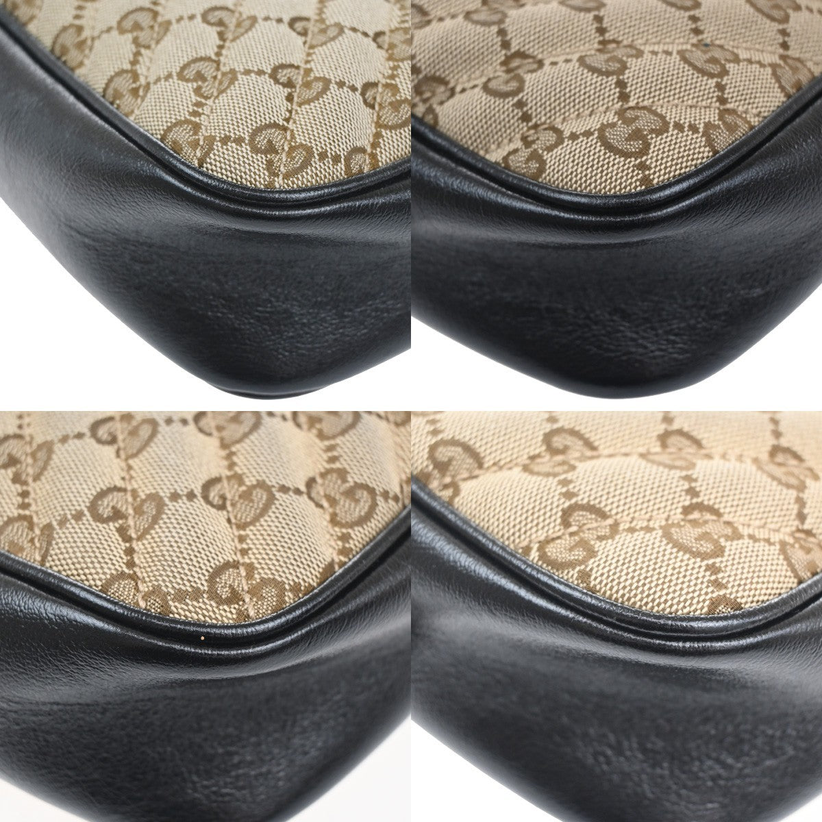 Gucci GG Marmont Shoulder Bag Diagonal Quilted GG Canvas with Leather, BROWN, CANVAS, Shoulder bag