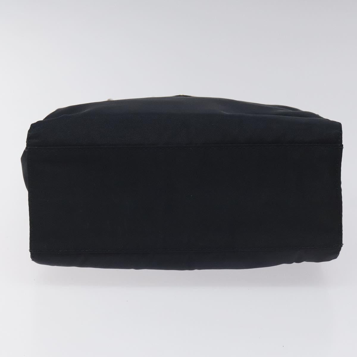 Prada Metal Handles Tote Tessuto, NAVY, NYLON, Handbag