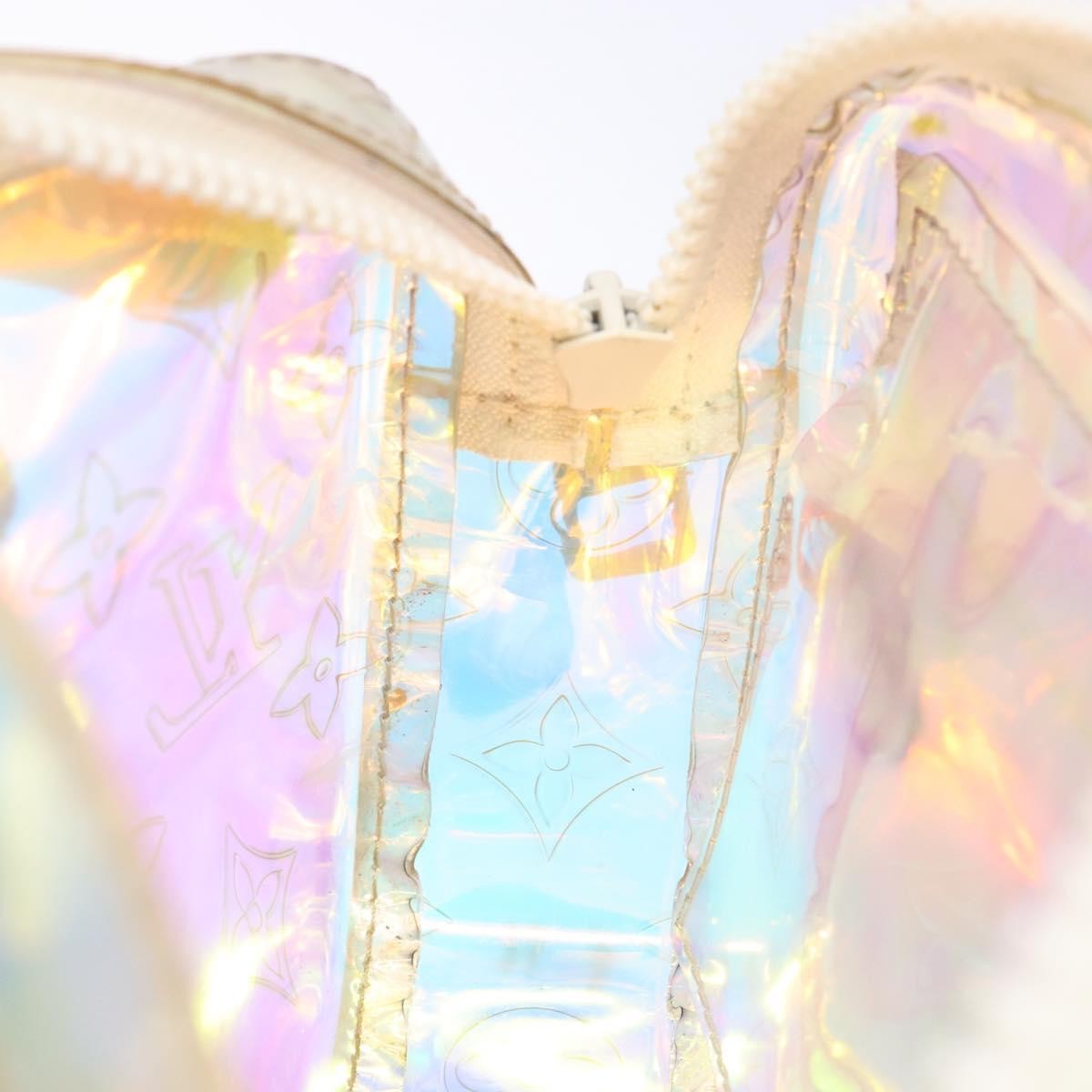 Louis Vuitton Pochette Volga Limited Edition Monogram Prism PVC, SILVER, PVC, Clutche & pouche