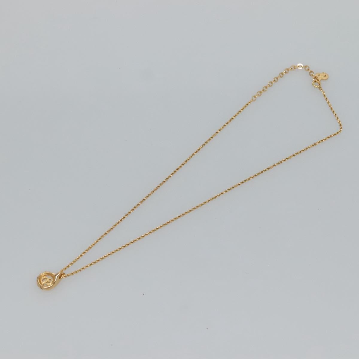 Christian Dior CD Logo necklace Metal, GOLD, METAL, Necklace