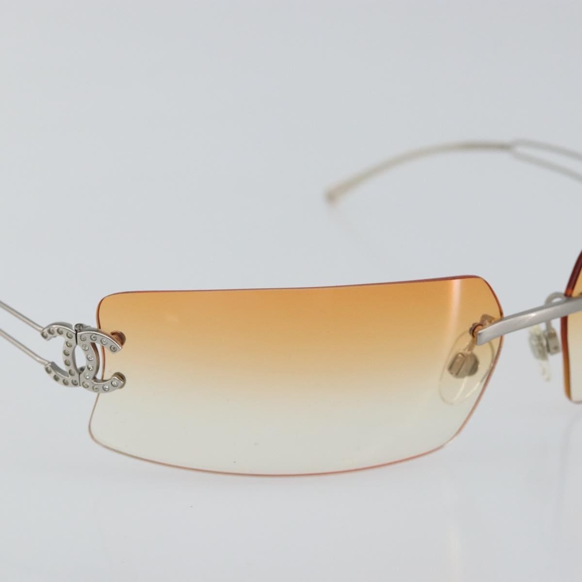 Chanel Logo CC Sunglasses Metal, SILVER, METAL, Sunglasse