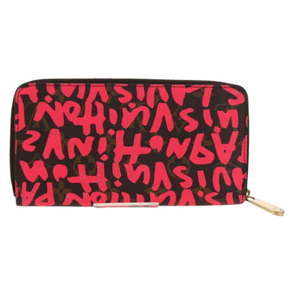 Louis Vuitton Zippy Wallet NM Monogram Graffiti, PINK, CANVAS, Wallets