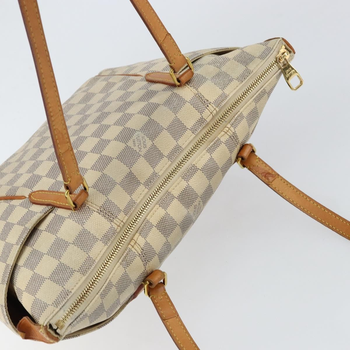 Louis Vuitton Totally Handbag Damier, WHITE, CANVAS, Tote bag