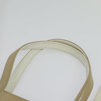 Salvatore Ferragamo Gancini handbag Patent leather, BEIGE, PATENT_LEATHER, Handbag